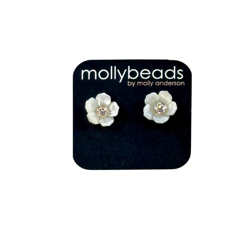 E2304C Pearl flower studs