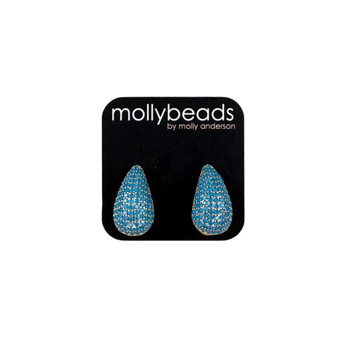 E2306 Turquoise rhinestone posts