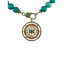 N4034 - Agate beads with removable pendant