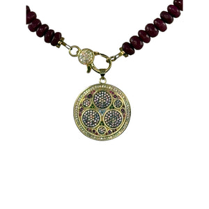 N4030 -Agate beads with removable pendant