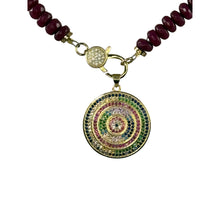 N4031 -Agate beads with removable pendant