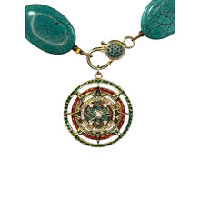 N4024 -Turquoise beads with removable pendant