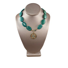 N4024 -Turquoise beads with removable pendant