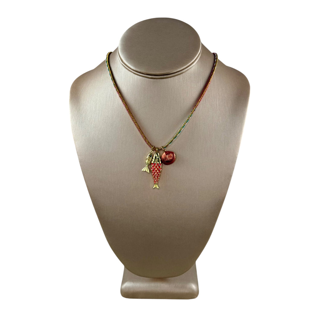 N4072 - Cord necklace with charms
