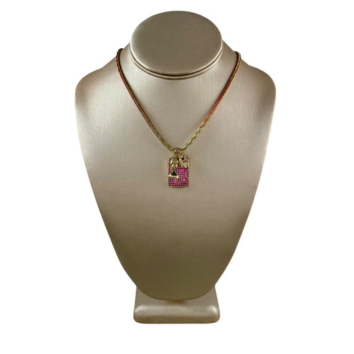 N4068 - Cord necklace with charms