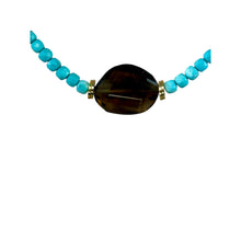 N4101 - Turquoise with citrine pendant