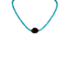 N4101 - Turquoise with citrine pendant