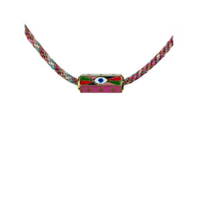 N4099 - Cord necklace with evil eye charm