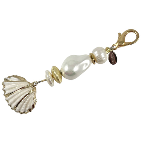 MBSF03-Shell and pearl scissor fob
